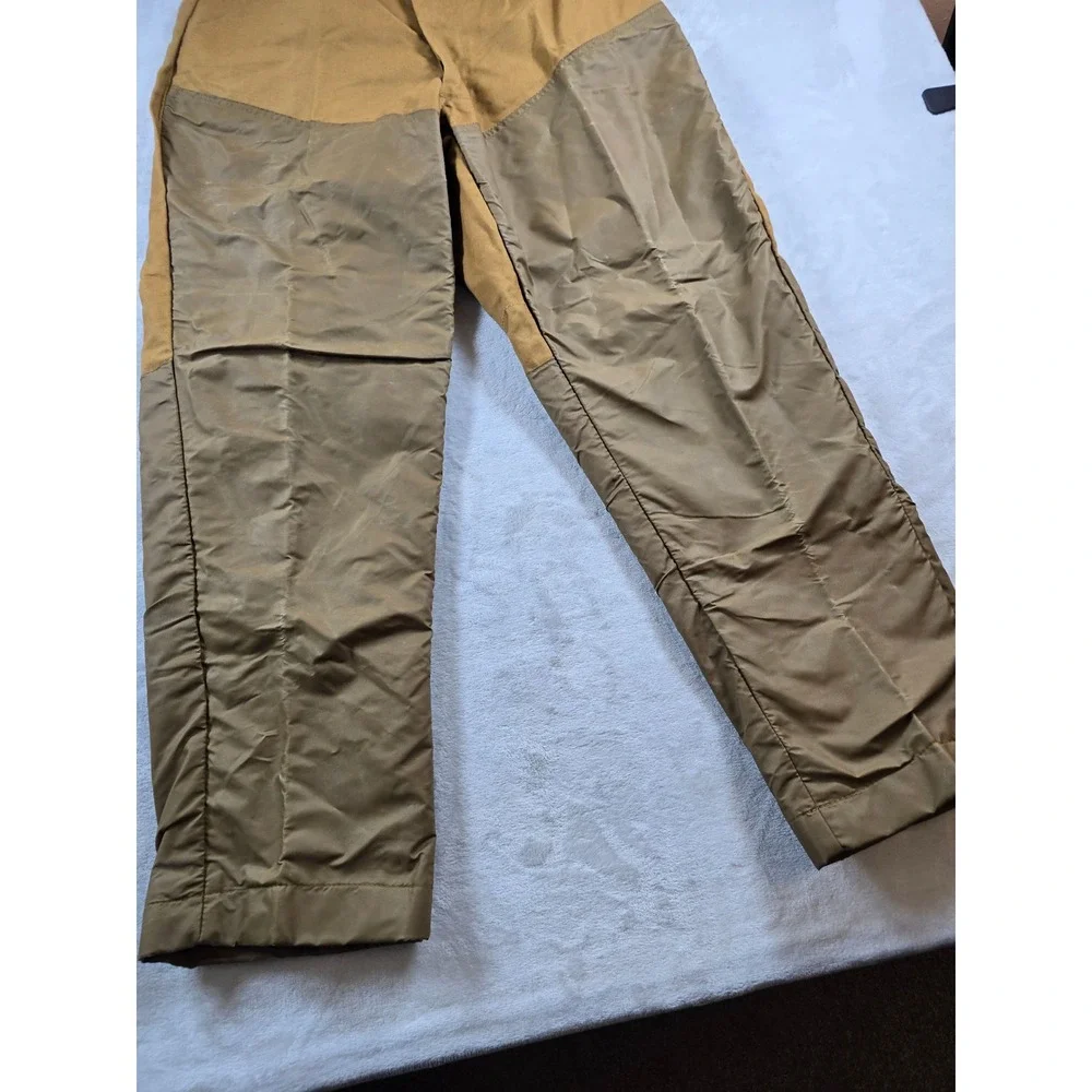 Vintage Winchester Trailblazer Hunting Pants Mens 34x29 Tan Canvas Brush Guard